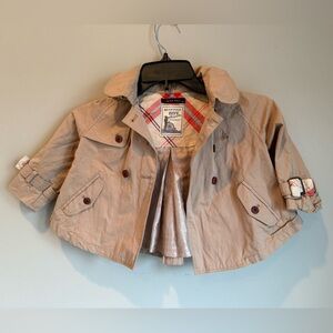 Toddler Beanpole Trench Coat Jacket with hood.  18 month